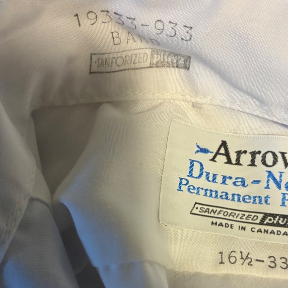 Vintage 70s ARROW Broadcloth Button Shirt - Picture 2 of 2